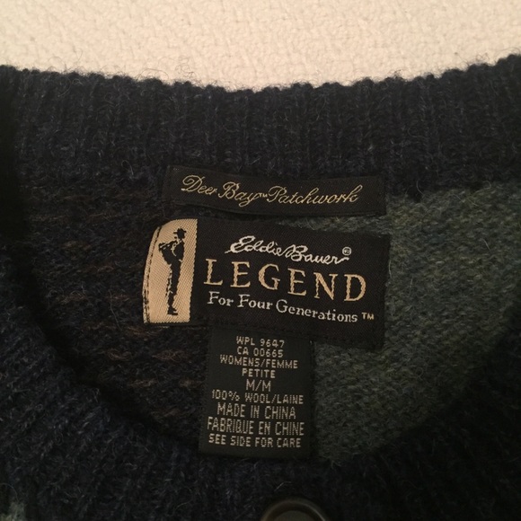 Eddie Bauer Legend Wool Cardigan. size M - Picture 8 of 8